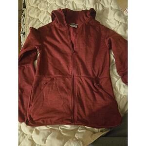 Columbia Women's Red Fleece Jacket with Hood XXS